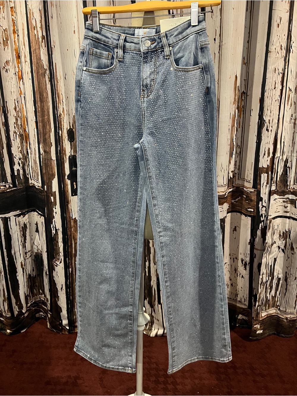 Austin Landing High Rise Wide Leg Light Blue Jeans